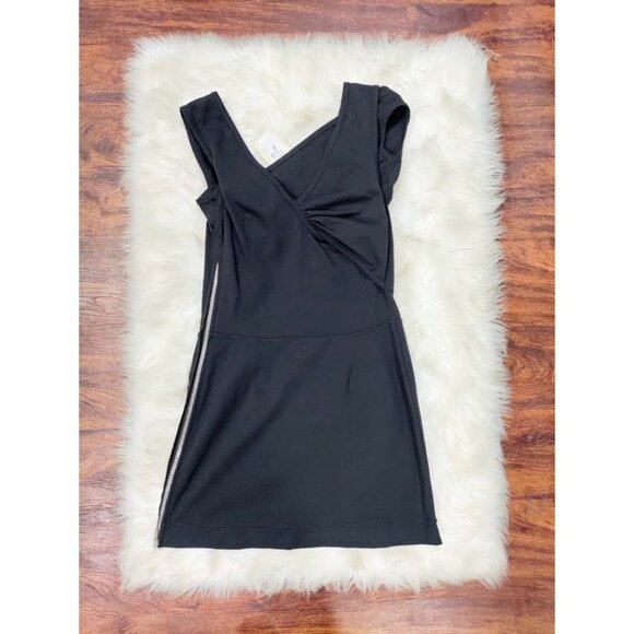 NWT IRO Womens Asymmetrical Strappy Bodycon Jersey Dress Black Size 0/XS - Picture 4 of 12